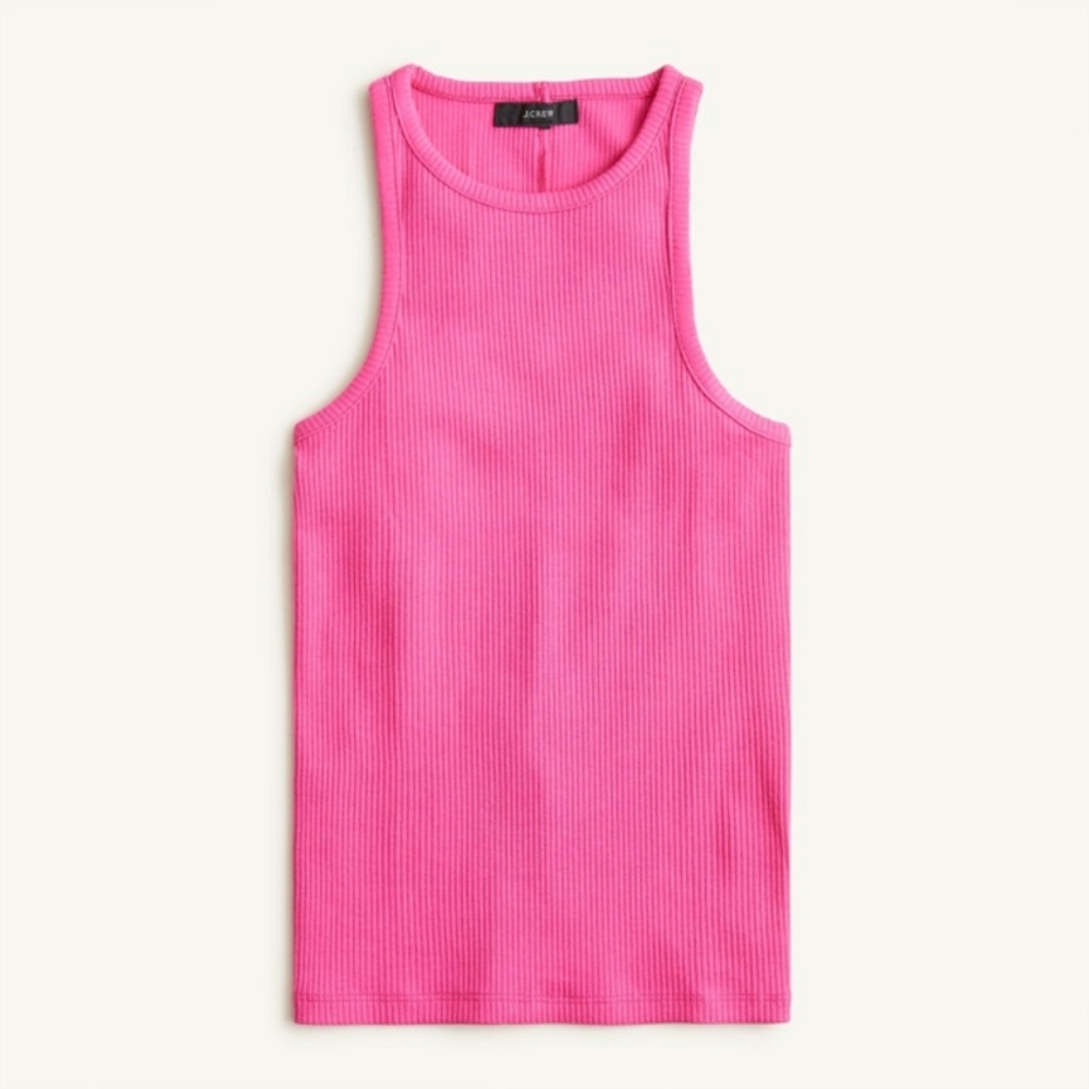 NWT J. Crew |  Tank Top XL Dahlia Pink Vintage Ribbed Stretchy